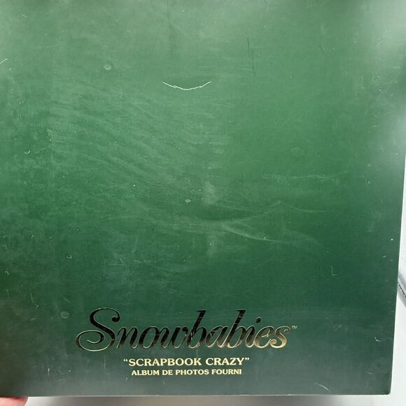 Dept. 56 Snowbabies "Scrapbook Crazy" Item #56.69444 Original Box W/Scrapbook - Picture 9 of 10